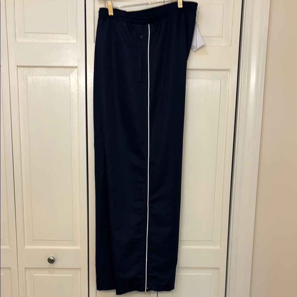Men's Navy Sweatpants with White Trim